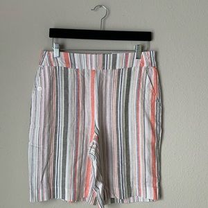 Croft & Barrow Mid Rise Linen Blend Shorts